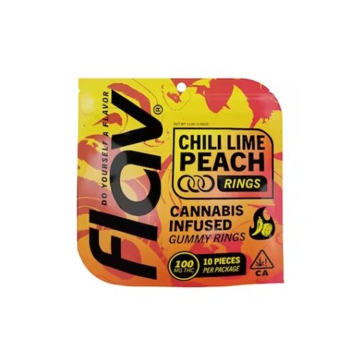 Flav Edibles - Chili Lime Peach Rings