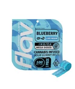 Flav Edibles - Blueberry Mega Dosed Belt - 100mg