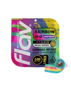 Flav Edibles - Rainbow Mega Dosed Belt - 100mg