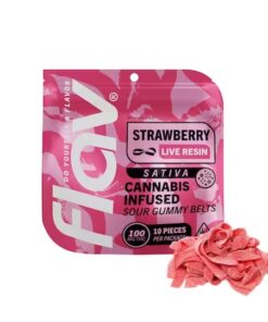 Flav Edibles - Strawberry Mega Dosed Belt - 100mg