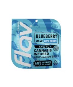 Flav Edibles - Live Resin Blueberry Belt - 100mg