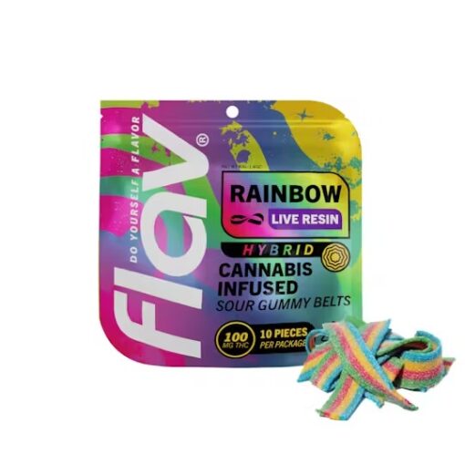 Flav Edibles - Live Resin Rainbow Belt - 100mg